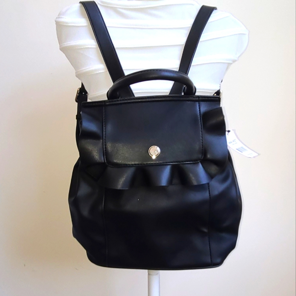 Nine West Black Backpack Purse